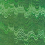 Nepalese Marbled Paper- Rippled Green