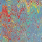 Nepalese Marbled Paper- Rippled Rainbow