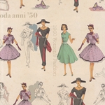 Tassotti Paper - 1950's Fashion 19.5"x27.5" Sheet