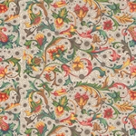 Carta Varese Florentine Paper- Cherries, Clementines, and Flower Filagree 19x27 Inch Sheet