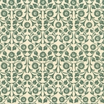 Carta Varese Florentine Paper- Green Floral Vine 19x27 Inch Sheet