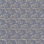 Carta Varese Florentine Paper- Scrolls on Blue 19x27 Inch Sheet