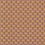Carta Varese Florentine Paper- Yellow Flowers on Brown 19x27 Inch Sheet