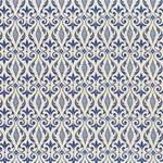 Carta Varese Florentine Paper- Scrolling Filagree in Blue 19x27 Inch Sheet