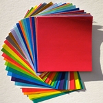 Origami Paper - 55 Solid Color Sheets 3-7/8" (10cm) Square