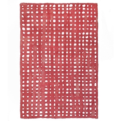 Amate Bark Paper from Mexico- Weave Rojo 15.5x23 Inch Sheet