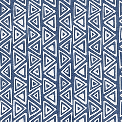 Printed Cotton Paper from India- Frieze- White on Copenhagen Blue 22x30 Inch Sheet