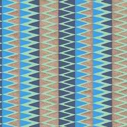 *NEW!* Southwest Stripe Paper- Zigzag Blues on Aqua Green Paper 22x30" Sheet