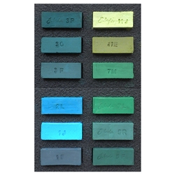 J. Luda Handmade Soft Pastels- Set of 12 Greens