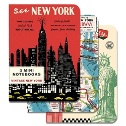 Cavallini Vintage New York Mini Notebook Set
