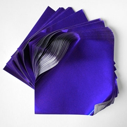 Foil Origami Paper - Prussian Blue 3.5" Square 100 Sheets