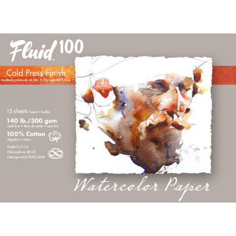 Fluid 100 Watercolor Paper Pochette - 140lb Cold Press