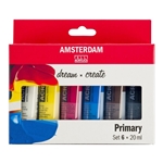 Amsterdam Acrylics Primary Set | 6 × 20 ml