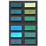 J. Luda Handmade Soft Pastels- Set of 12 Greens