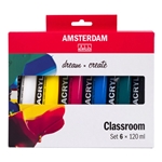 Amsterdam Acrylics Classroom Set | 6 x 120 ml