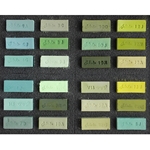 J. Luda Handmade Soft Pastels- Set of 24 "Not So Green"