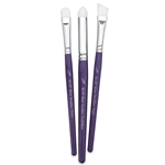 Silver Scrubber 3 Piece Brush Set - Angle/Dome/Oval