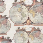 Tassotti Paper- Vintage World Maps 19.5x27.5 Inch Sheet