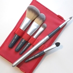 Silver Brush Beauty Brush 6 Piece Grey Handle - Red Case