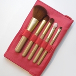 Silver Brush Beauty Brush 6 Piece Bamboo Handle - Red Case