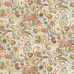 Carta Varese Florentine Paper- Art Nouveau Flowers and Swirls 19x27 Inch Sheet