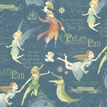 Italian Fairy Tale Paper- Peter Pan in Neverland 27x36" Sheet