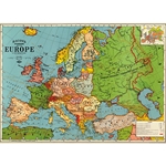 Cavallini Decorative Paper - Europe Map 3 20"x28" Sheet