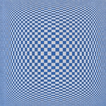 Psychedelic Orbs in Squares Op-Art Paper