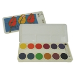 Talens 12 pans Opaque Watercolours in Metal Box