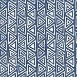 Printed Cotton Paper from India- Frieze- White on Copenhagen Blue 22x30 Inch Sheet