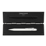 Caran D'Ache Rollerball Pen in White with White Slimpack