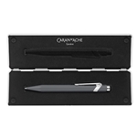 Caran D'Ache Rollerball Pen in Grey with White Slimpack