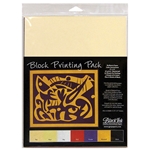 Mulberry Paper Block Printing Pack- Color Assortment (Basics)