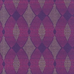 Printed Cotton Paper from India- Art Deco X's and O's in Magenta and Gold on Purple 20x30" Sheet