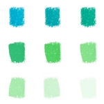 Roche Pastel Values Set of 9- Chameleon Green 5640 Series