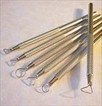 Six Piece Wire Tool Set for Clay Pottery & Encaustics