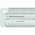 Schaedler Precision Ruler - 12 Inch Single A (Inch/Metric/Pica)
