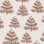 Holiday Paper & Wrap - Small Glitter Trees 20"x27" Sheet