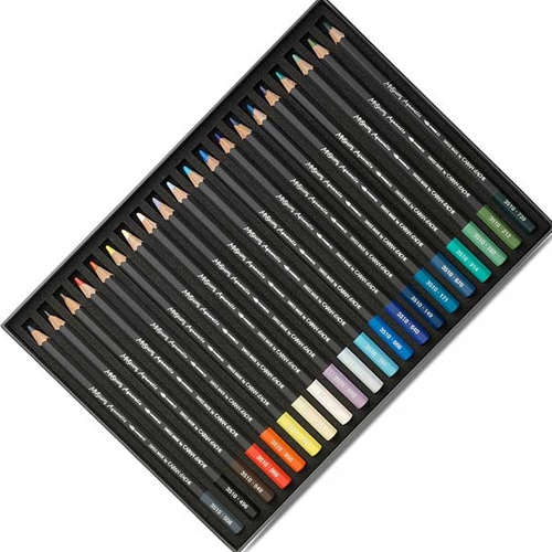 Caran dAche Caran Dache Museum Aquarelle Soft Watercolour Pencil Set Of 20 Marine Colours 5055941919114 