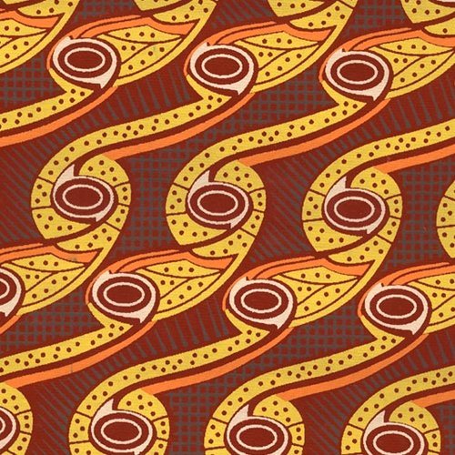 Printed Cotton Paper from India Deco Carnelian 22x30 Inch Sheet