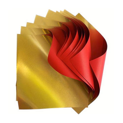 200pcs Red Origami Handmade Kraft Paper Double-sided Dark Red