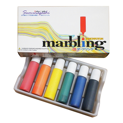 Boku-Undo Marbling 12ml 6 Colors Suminagashi Dye Ink Set  Japan Import free ship 