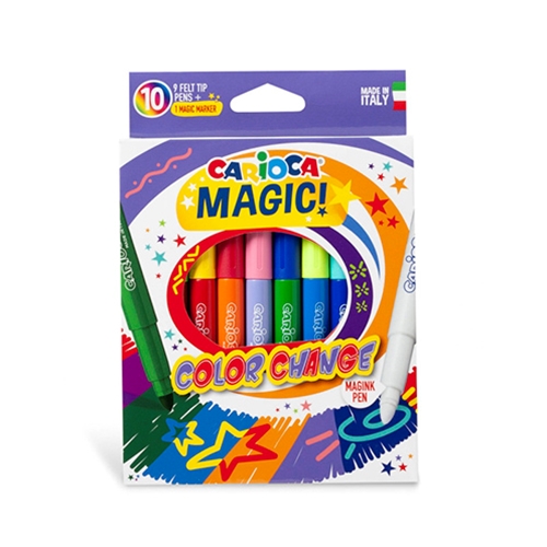 Carioca Magic Felt Tip Pens Color Change 10 PC Set