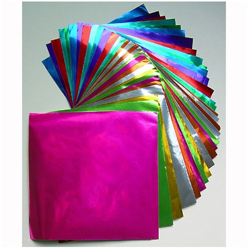 Assorted Color Foil Origami Paper Sheets 3 X 3 4 1/2 X 4 1/2 6x 6