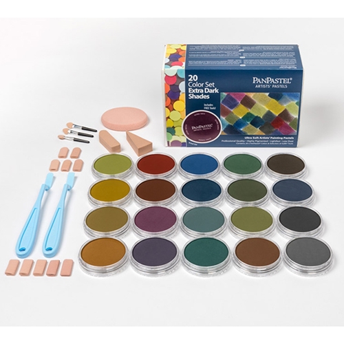 Pan Pastel Set of 20 - Extra Dark Shades