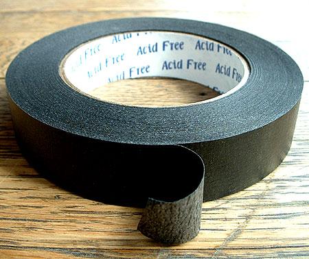 Black Masking Tape, 1/2 x 60 yds., 4.9 Mil Thick