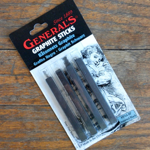 Generals Kimberly Compressed Graphtie Sticks Square Assorted - Generals  Kimberly Compressed Graphtie Sticks Square Assorted