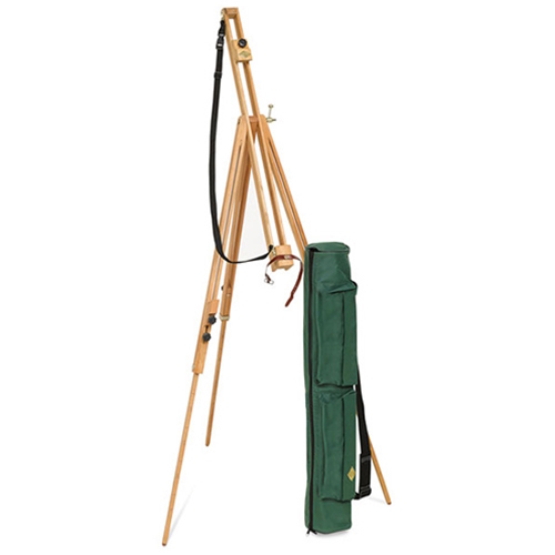 Portable Wooden Artist's Easel with Travel Case