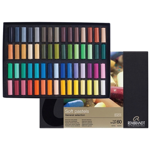 Rembrandt 60 Soft Pastels ポートレートセレクション Rembrandt Pastel Sets - 60 Half Stick General Selection