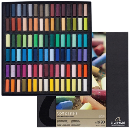 未開封品　REMBRANDT Soft pastels 90色　ハーフスティック Rembrandt Pastel Sets - 90 Half Stick General Selection